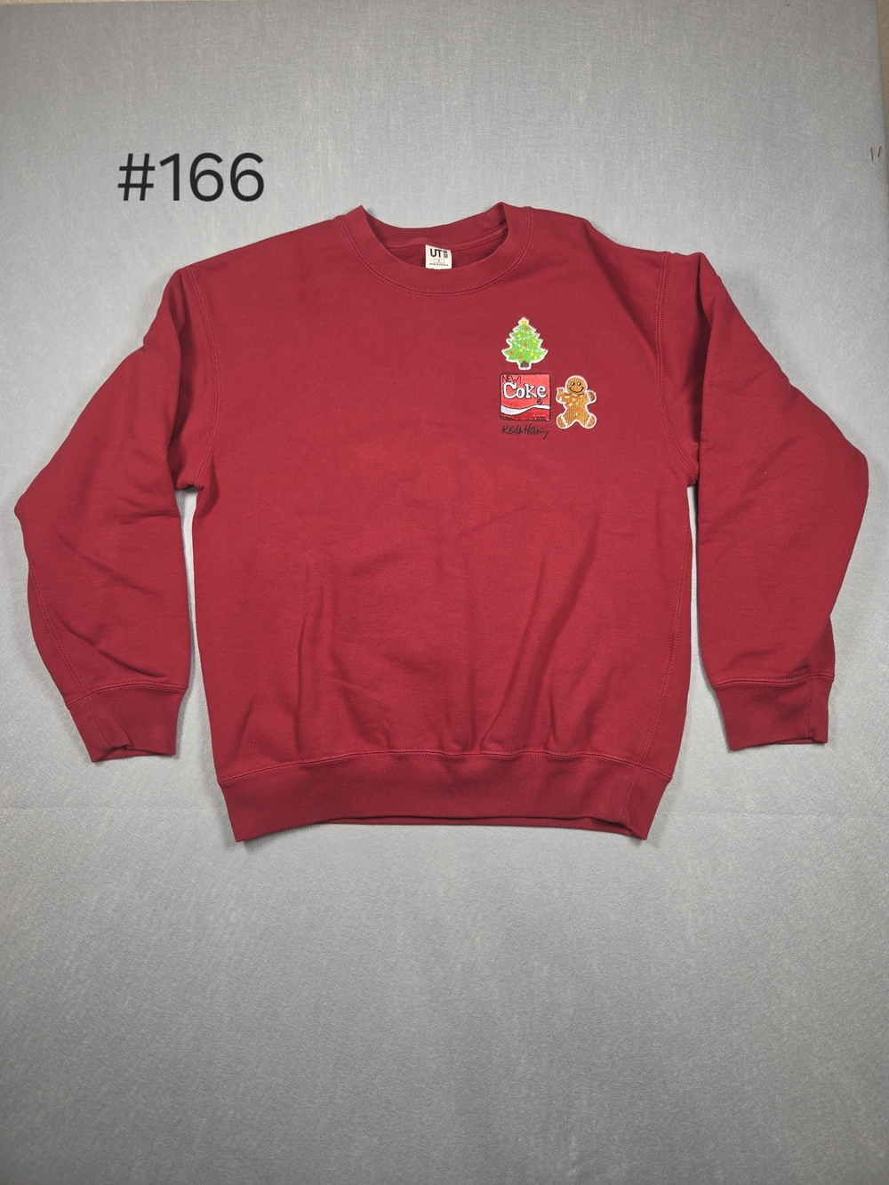 Uniqlo UT x Keith Haring x Coca-Cola 2024 Christmas Crewneck Sweatshirt - Size S